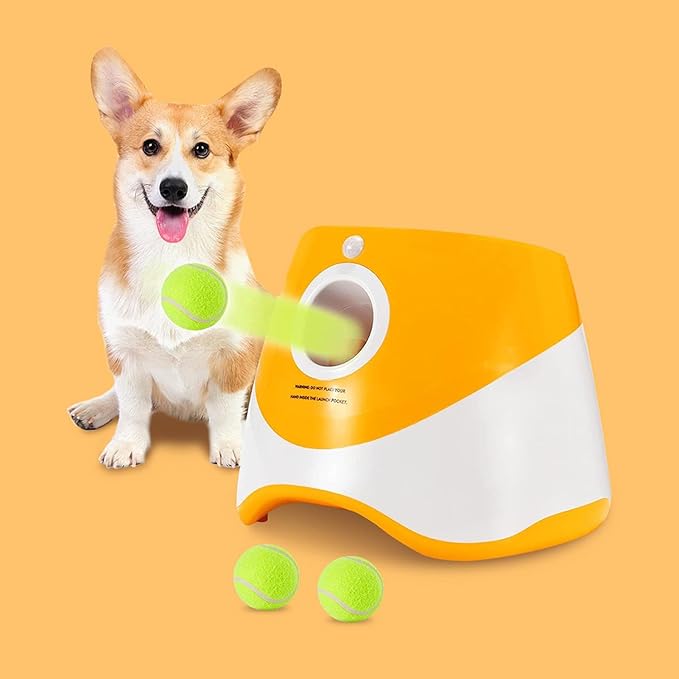 Genérico Automatic Ball for Dogs - Interactive Pet Machine - Interactive Ball for Pets - for Outdoor House Family Play Exercise and