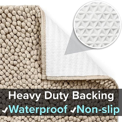 CatGuru Cat Litter Mat, Medium, Extra Large, XXL, Super Absorbent and Waterproof Litter Box Mat for Cats, Non Slip Trapping Mats, Machine Washable Kitty Trapping Pad, Cat Stuff (XL, Sand/Heavy-Duty) - Image 3