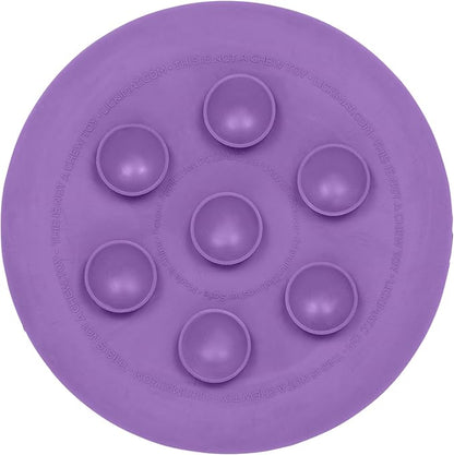 LickiMat UFO Purple - Perfect Bathing and Shower Ditractor. Natural Rubber LickiMat with Soother Nubs. runny Treats. Unique Food and Dribble Catcher Design. Suitable for All Flat Surfaces.