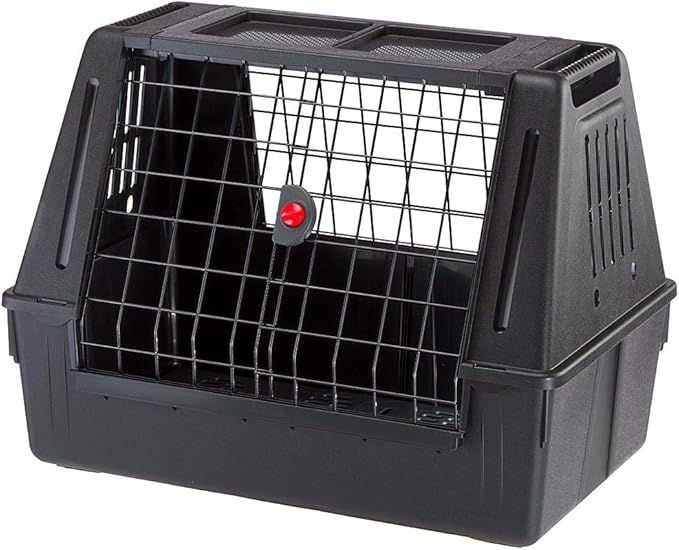 Ferplast – Atlas Car Scenic 80 – Dog Carrier – Maximum Visibility, Double Sliding Door, Draining Mat – 82 x 51 x 61 cm – Max 20 kg