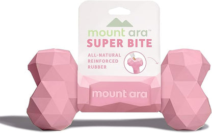 Mount Ara Super BITE BPA-Free Rubber Fillable Dog Chew Toy, Aggressive Chewer Toy, Peanut Butter Toy