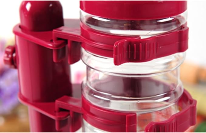Automatic Feeders Portion Control Water Food Dispenser Bowl Lift Drinking Fountain Dog Cat Fuchsia-Non Slip Advance