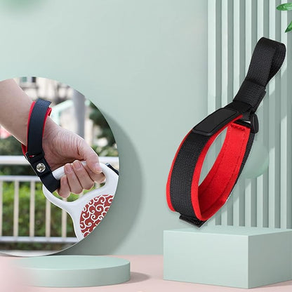 Dog Leash Wrist Strap, Hands Free Adjustable Wrist Safety Strap, Red
