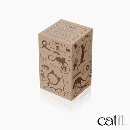 Catit Senses 2.0 Short Hair Cat Grooming Kit,White, 6 Piece Set