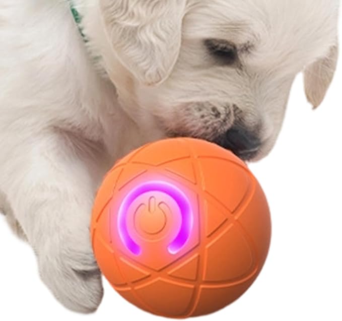 Interactive Dog Toys, Self-Moving Ball, 2026 New Dog Ball Automatic Toy for Small-Medium/Large Dogs, Funny Dogchew Toys, Electric Bouncing Vibrating Dogs Balls,USB Rechargeable
