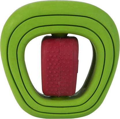 JW CHEW-EE Dental Dog Chew Toy; Cleans Your Pet's Teeth and Gums As They Play; Add Their Favorite Flavors, Apple Core (Pack of 2)