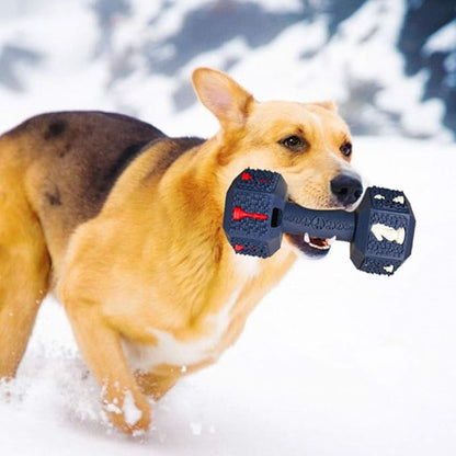 Dog Chew Toys for Aggressive Chewers Indestructible Dog Toys Tough Natural Rubber Dumbbell Toy for Small Medium Large Dogs XLarge Blue