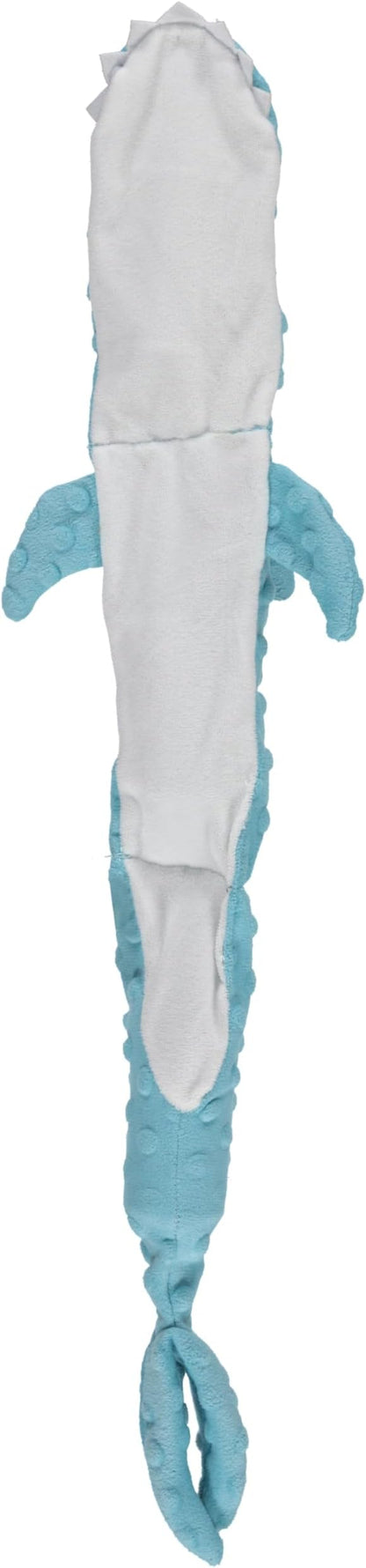 Cudlie Stuffless Plush Dog Toy with Multiple Large Squeakers – No-Stuffing Squeaky Dog Toy for Small & Medium Dogs – Alligator, Shark, Duck & Hippo Animal Designs