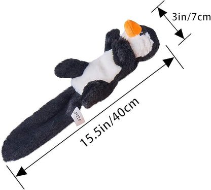 JOYELF Plush Squeaky Toys for Medium and Large Dogs - No Stuffing, Durable Interactive 3 Pack With Squeaky and Crinkle Paper - Penguin, Polar Bear and Otter