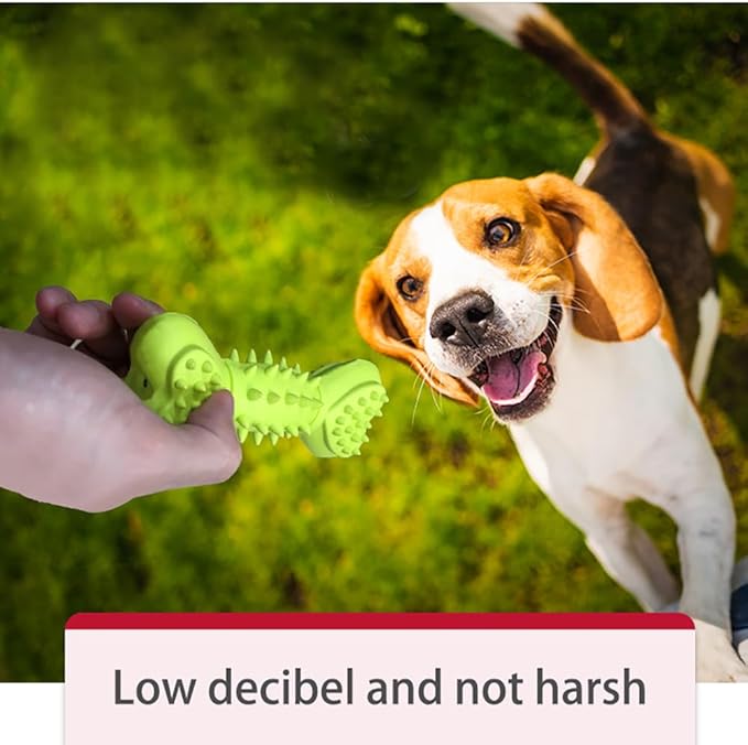 Bone Shape Dog Squeaky Toys, Durable Dog Chew Toys for Aggressive Chewers, Puppy Teething Toys for Small/Medium Dogs Natural Rubber Puppy Chew Toys for Teething