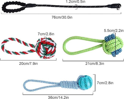 Interactive Dog Toys Tug of War Dog Toy, Dog Rope Toys Tree Hanging Toy Puzzle Ball for Chewing for Dogs Puppy Pets (red)