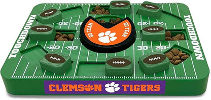 Pets First NCAA Clemson Large Puzzle Toy, Dog Puzzle Treat Toy, New Large Size, Interactive Dog Treat Toy, Dog Slow Feeding Toy