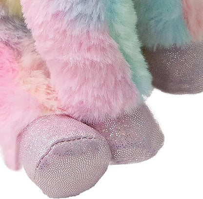 Snugarooz Tye The Unicorn Plush Tie Dye Toy - Soft & Durable Chew Toy for Puppies - Made from Recycled Materials - Crinkle & Squeak Sounds