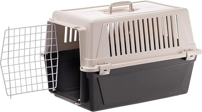 Ferplast Dog Carrier, Secure, Practical, Easy to Clean, Durable Medium Dog Travel Box Cage up to 15 Kg. 60 x 40 x h.38 cm. Black