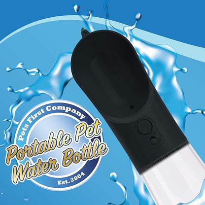 Portable PET Travel DOG on-the-go CAT WATER BOTTLE. Best Leak-Proof Water fountain for small cats, dogs. 12oz