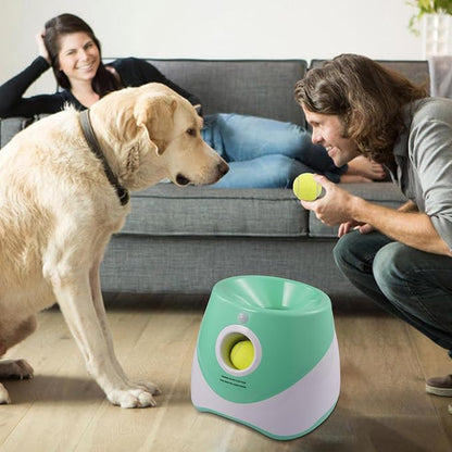 Automatic Dog Ball Launcher - Automatic Toys With Adjustable Reach,Pet Ball Throwing Machine - For Puppies Small Medium Large Breeds Indoor Garden Yard E