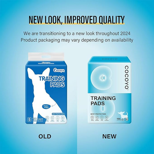 COCOYO Best Value Training Pads 100 Count 13“ by 17.7”| Dog Pee Pads | Super Absorbent Puppy Pads,Blue (Pack of 8)