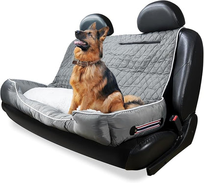 Seat Armour PetBed2GO Universal Gray, Large Pet Bed Cushion & Car Seat Cover, 52x20x7, 6lbs