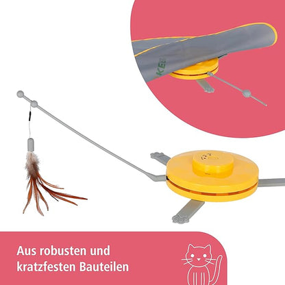 Kerbl 2-in-1 Catch The Tail Feather Cat Toy, 70 x 53 x 5 cm
