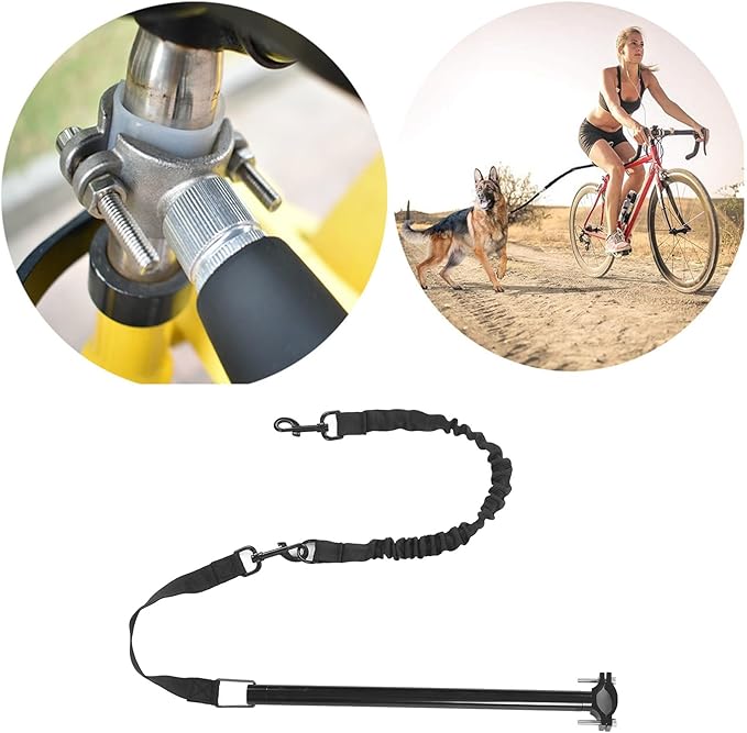 Bicycle Leash, Bicycle Dog Leash Attachment for Medium and Large Dogs Walking,Jogging,Running,Training