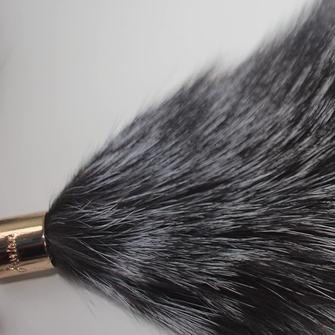 Real Raccoon/Marten Tail Fur Cat Dog Toy with High Strength Elastic Carbon Fiber Fishing Rod (Fox Fur)