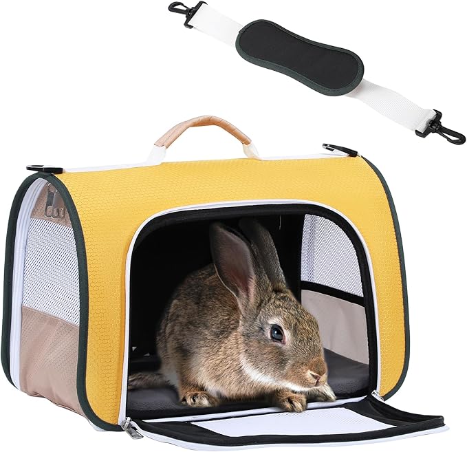 A 4 Pet Cat Carrier, Airline Approved Pet Carrier for Small Medium Cats Dogs Puppy with Safety Tether, Lightweight EVA Soft-Sided Bag, Anti-Collapse for Plane Car Train Vet