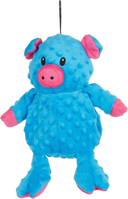 Sqeaky Plush Durable Dog Toys with Multi-Colour,Dotty Friends for Dog by Petlou (12 Inch Dotty Friends Pig)