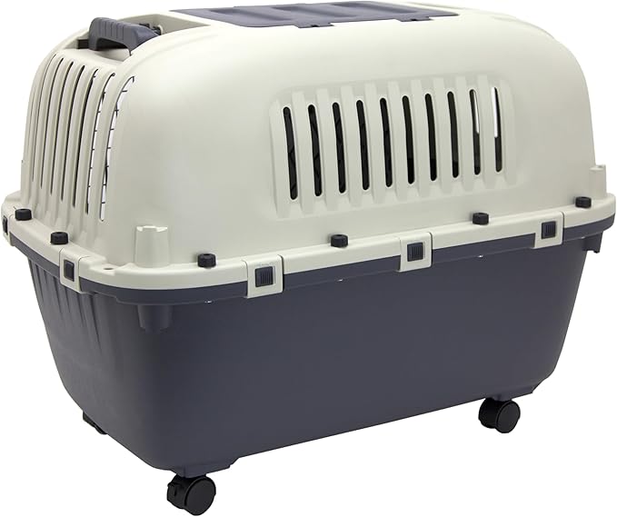 SportPet Designs Double Wire Door Plastic Kennel (CM-0699-CS01)
