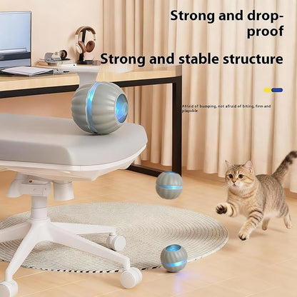 Interactive Cat Toys for Indoor Cats,Automatic Moving Kitten Toys,Cat Toys for Bored Indoor Adult Cats,Smart Rechargeable Cat Enrichment Toys for Cats to Keep Them Busy, Cat Balls Pet Toys