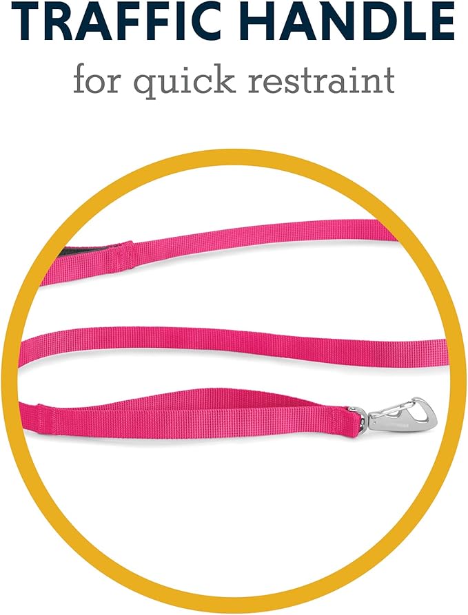 Ruffwear, Front Range Dog Leash, 5 ft Lead with Padded Handle for Everyday Walking, Mountains Logo