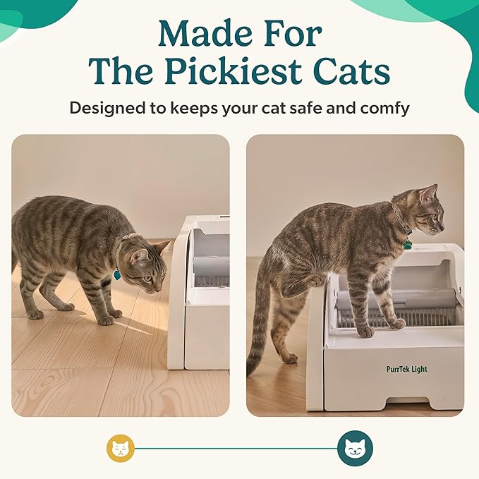 Automatic Self Cleaning Litter Box for Cats with APP Control Smart SelfCleaning Cat LitterBox, Automatic Cleaning, Odor Control, Quiet & Easy Maintenance