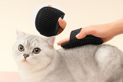 Self Cleaning Slicker Brush, Dog Cat Bunny Pet Grooming Shedding Brush, Easy to Remove Loose Undercoat, Pet Massaging Tool Suitable for Pets with Long or Short Hair (Black)