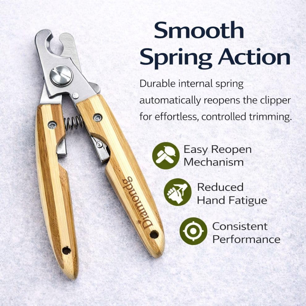 Diamondg Dog Nail Clippers for Big Dogs - Heavy Duty Stainless Steel Blades - Image 4