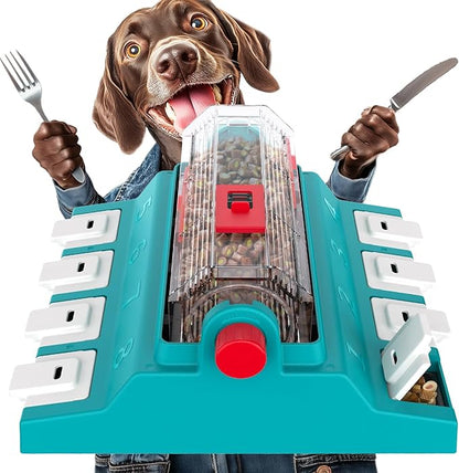 KADTC 2 Levels of Challenge,Extra Large Size,Paw-Activated Rolling Dog Puzzle Feeder Toy,U.S. Brand & Design,Treat Puzzles for Aggressive Chewers Dogs Mental Stimulation Food Slow Dispenser Toy