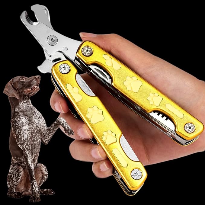 【Closeout】Heavy Duty Dog Nail Clippers for Thick Nail 【Cut Nails Like Butter】, Quite Sharp Pet Nail Clippers for Large Dogs, Easy & Safe Dog Nail Trimmer for Large Medium Small Dogs Cat with Nail File
