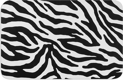 DogBuddy Waterproof Pet Mat - Ultra Absorbent, Nonslip for Dog Food and Water, Machine Washable (Large, Zebra)
