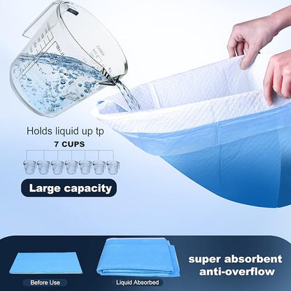 Boscute Thicken 6 Layers Heavy Absorbent XL 36"x24" Pet Training Dog Pee Pads, Extra Large Polymer Leak-Proof Quick Dry Puppy Pee Pads, Disposable Pee Pads for Dogs Cats Rabbit, 50 Counts