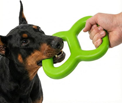 Eco Rubber Natural Tugger – Large Dog Tug Toy – 100% Natural Rubber, Durable & Eco-Friendly – Safe Chew and Fetch Toy for Interactive Play & Training