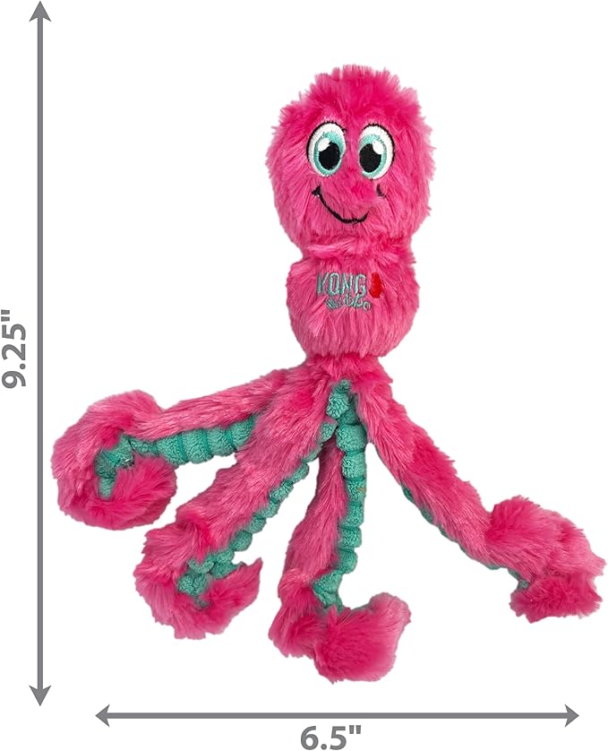 KONG Wubba Octopus Tug and Fetch Squeak Dog Toy Assorted Colors (Small)