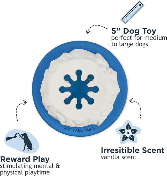 Tall Tails Natural Rubber Reward Interactive Dog Toy, Polar Freezable
