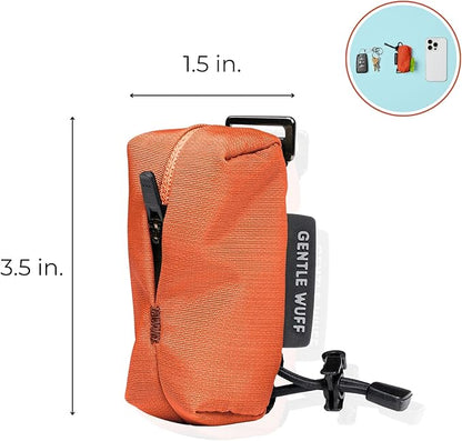 Poo Pouch – Recycled Nylon Dog Waste Bag Holder with Modular Strap Attachment for Walks & Travel (Canyon)