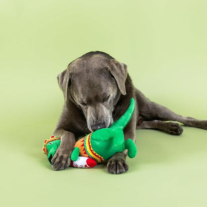 Fringe Studio Fiesta Saurus Plush Dog Toy, Pet Shop Collection (314338)