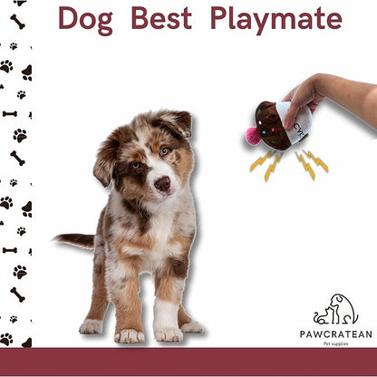 7" Squeaky Plush Toy for Puppies Small Dogs Self Etertainment Washable Soft Made [PET ONLY] (Cupcake)
