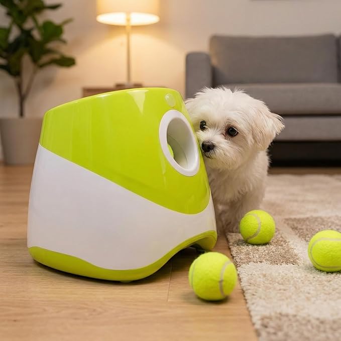 Pet Dog Ball Launcher Automatic Ball Throwing Machine Tennis Ball Launcher Dog Interactive Toy Outdoor