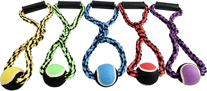 Multipet Nuts for Knots Rope Tug with Tennis Ball, 20"