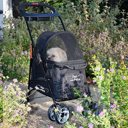 PETIQUE Simplicity Pet Stroller, Black