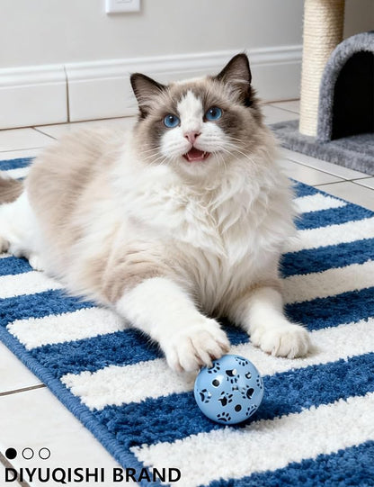 40 Pcs Luxury Cat Balls Set, Indoor Interactive Cat Toys for Bored Kittens, Jingle Balls Plush Glow Balls Soft Pom Balls, Play Balls for Kitties All Ages (1.5'' - 2.3'')