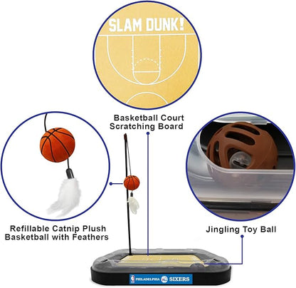 76ERS Basketball Cat Scratcher Toy