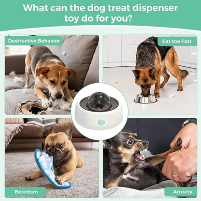 Interactive Dog Puzzle Toys & Treat Dispensing Slow Feeder - Dog Enrichment Toys for IQ Training, Mental Stimulating Toys for Healthy Digestion, Easy to Clean & Anti-Slip Design