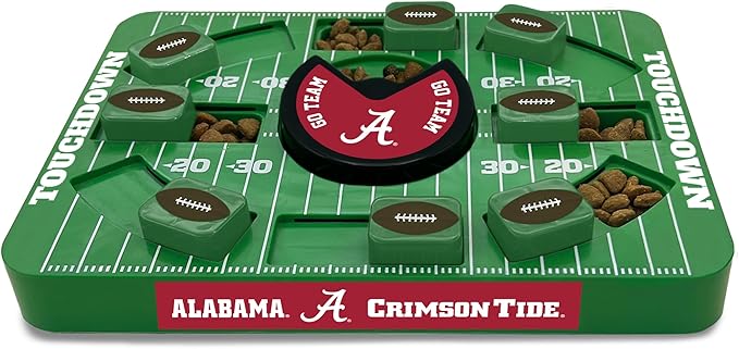 Pets First NCAA Alabama Large Puzzle Toy, Dog Puzzle Treat Toy, New Large Size, Interactive Dog Treat Toy, Dog Slow Feeding Toy